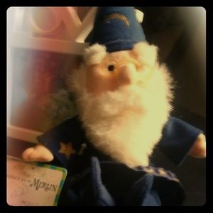 Vintage Disney Merlin the magician plush doll